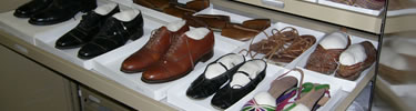 Shoes stored at our off-site storage facility.